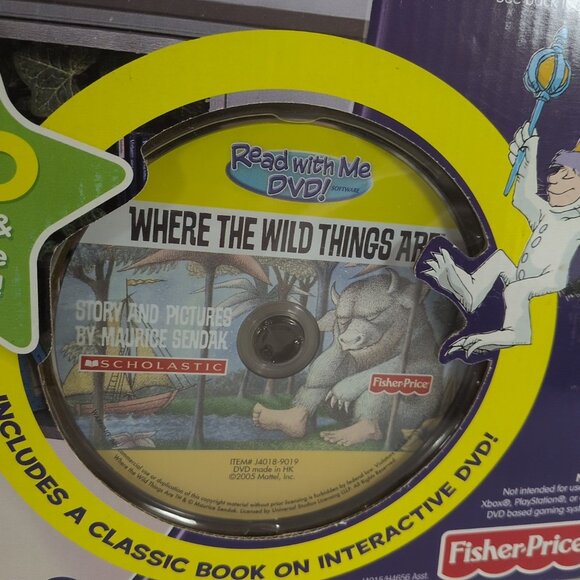 NEW Scholastic Fisher Price Read With Me DVD System Where The Wild Things Are - Picture 5 of 16